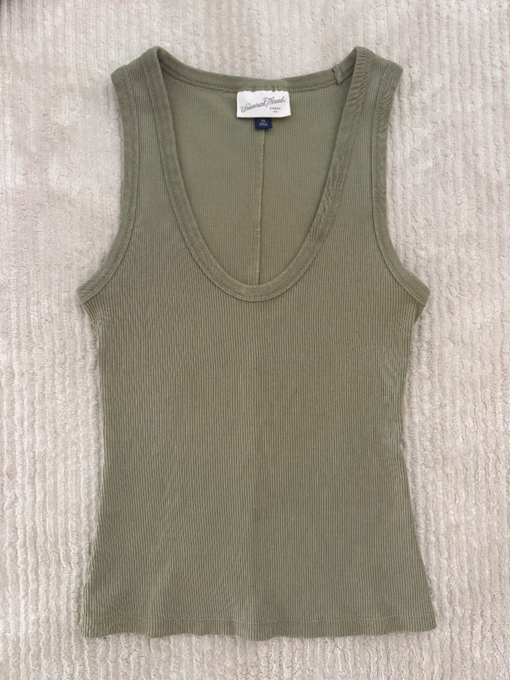 Green Scoop Neck Tank